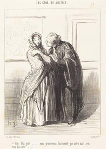 Sie sind hübsch ... von Honoré Daumier