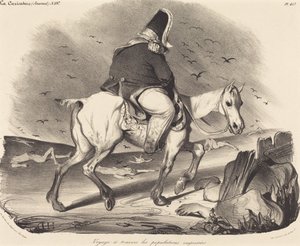 Reise durch die eifrigen Bevölkerungen von Honoré Daumier