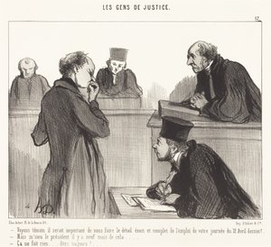 Sehen wir, Zeuge, es wäre wichtig... von Honoré Daumier