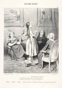 ... sollten sie mich auch verfluchen! Diese barbarischen Eltern, die mir das Leben schenkten, o Victor, o meine Seele, dir gilt all meine Liebe! Bravo... bravo... bravo... wie glücklich eine Mutter ist, eine solche kleine Tochter zu haben! von Honoré Daumier