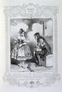 Illustrationen über Ideen und Legenden von Philipon unter dem Titel Les Cent und Robert Macaire