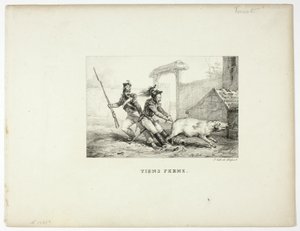 Halt fest von Emile Jean Horace Vernet