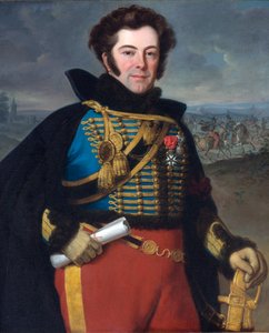 Porträt von Auguste-Frederic Bonamour, Marquis de Talhouet (1788-1842) von Emile Jean Horace Vernet