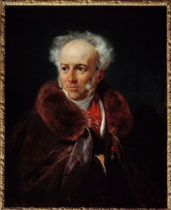 Porträt des Malers Jean Baptiste Isabey (1828) von Emile Jean Horace Vernet
