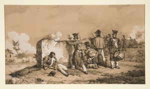 Soldaten als Scharfschützen von Horace Vernet