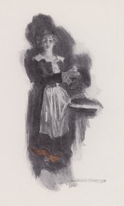 Illustration für Evangeline, A Tale of Arcadie, von Henry Wadsworth Longfellow (Lithografie) von Howard Chandler (after) Christy