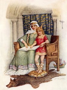 Alfred der Große lernt lesen von Howard Davie