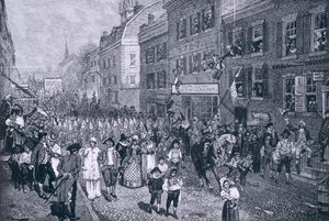 Karneval in Philadelphia, Illustration aus 