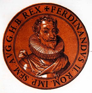 Medallionporträt von Ferdinand II., Heiliges Römisches Reich