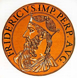 Medaillonporträt von Friedrich I. Barbarossa