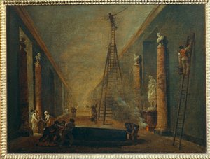 Die Große Galerie während der Restaurierung