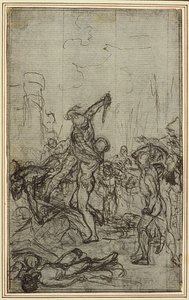 Studie für Lucains "La Pharsale", Gesang IV von Hubert Francois Gravelot