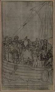 Studie für Lucains "La Pharsale", Gesang IX von Hubert Francois Gravelot