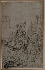 Studie für Lucains "La Pharsale", Canto VI von Hubert Francois Gravelot
