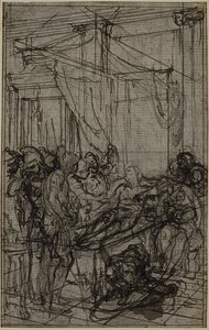 Studie für eine Illustration in Tacitus "Tibère, ou Les Six Premiers Livres des Annales", Buch II, Bd. 1
