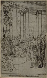 Studie für eine Illustration in Tacitus "Tibère, ou Les Six Premiers Livres des Annales", Buch V, Bd. 3, 2. Studie