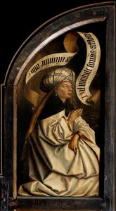 Erythräische Sibylle, vom äußeren linken Flügel des Genter Altars von Hubert & Jan van (1390 1441) Eyck