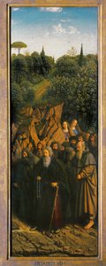 Die Eremiten, von der rechten Seite des Genter Altars von Hubert & Jan van (1390 1441) Eyck