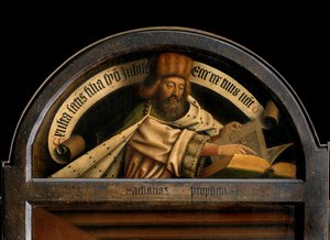 Der Prophet Zacharias, von der Außenseite des linken Flügels des Genter Altars