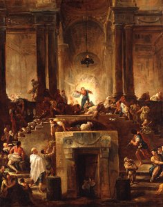 Christus vertreibt die Wechsler aus dem Tempel von Hubert Robert