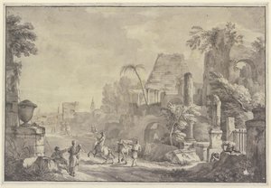 Heroische Landschaft von Hubert Robert