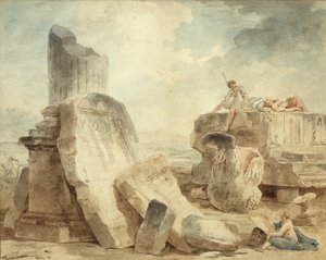 Ruinen mit Figuren von Hubert Robert