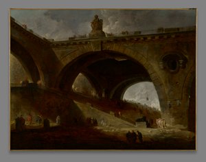 Die alte Brücke von Hubert Robert