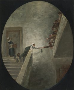 Die Verteilung von Milch im Gefängnis Saint-Lazare, ca. 1794