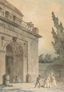 Besucher verlassen ein Gefängnis, 1794-95 von Hubert Robert