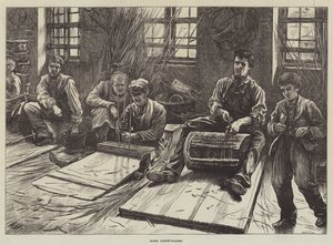 Blinde Korbmacher von Hubert von Herkomer