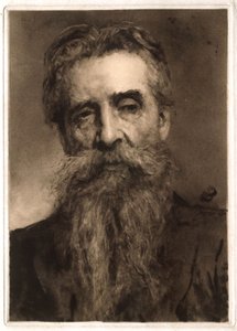 Porträt eines Mannes mit grauem Bart von Hubert von Herkomer