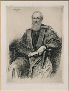 William Thomson, 1. Baron Kelvin (1824-1907) britischer Mathematiker und Physiker, 1891 von Hubert von Herkomer