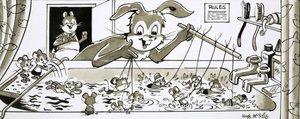 Harold Hase lehrt Mäuse schwimmen