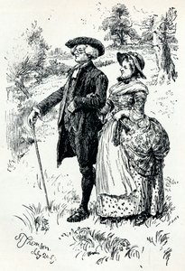 Eine Illustration aus Der Pfarrer von Wakefield, 1889, 1907