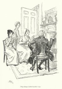 Illustration für Northanger Abbey von Jane Austen von Hugh Thomson