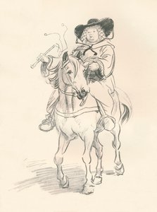 Vorzeichnung für Die Frau von Bath, um 1917