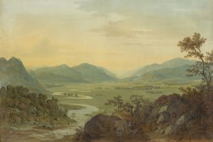 Carne River von Loudoun Castle, Ayrshire, 1804 von Hugh William Williams