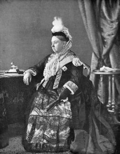 Königin Victoria in dem Kleid, das sie bei ihrem Goldenen Jubiläum trug, 1887