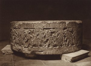 Mexiko: Opferaltar des Königs Tizoc, Nationalmuseum