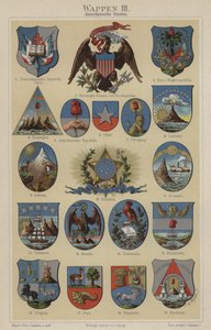 Wappen der Länder Amerikas von Hugo Gerard (after) Strohl