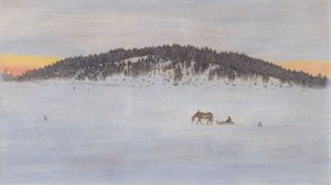Winterstraße I von Hugo Simberg