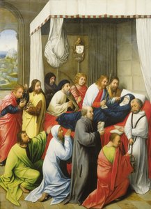 Die Entschlafung der Jungfrau, um 1500 von Hugo van der (follower of) Goes