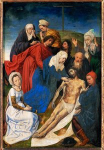 Klage. Diptychon des Falls und der Erlösung, rechte Flügel: Klage von Hugo van der Goes