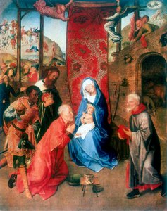 Die Anbetung der Heiligen Drei Könige, 15. Jahrhundert von Hugo van der Goes