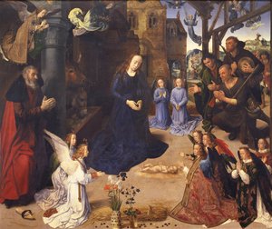 Die Anbetung der Hirten, Portinari-Triptychon, ca. 1478 von Hugo van der Goes