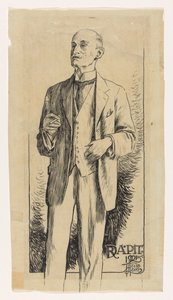 Porträt von Adriaan Pit von Huib Luns (signed by artist)