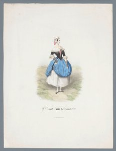 Frau in historischem Kostüm