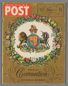 Exemplar der Sonderausgabe der Picture Post zur Krönung von Königin Elizabeth II., 6. Juni 1953