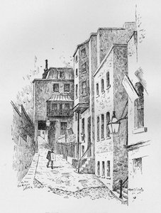 Eingang zu den römischen Bädern, 1890