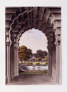 Ein architektonisches Design mit Garten
